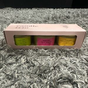 Trader Joe's Scented Candle Set - Green, Pink, Yellow